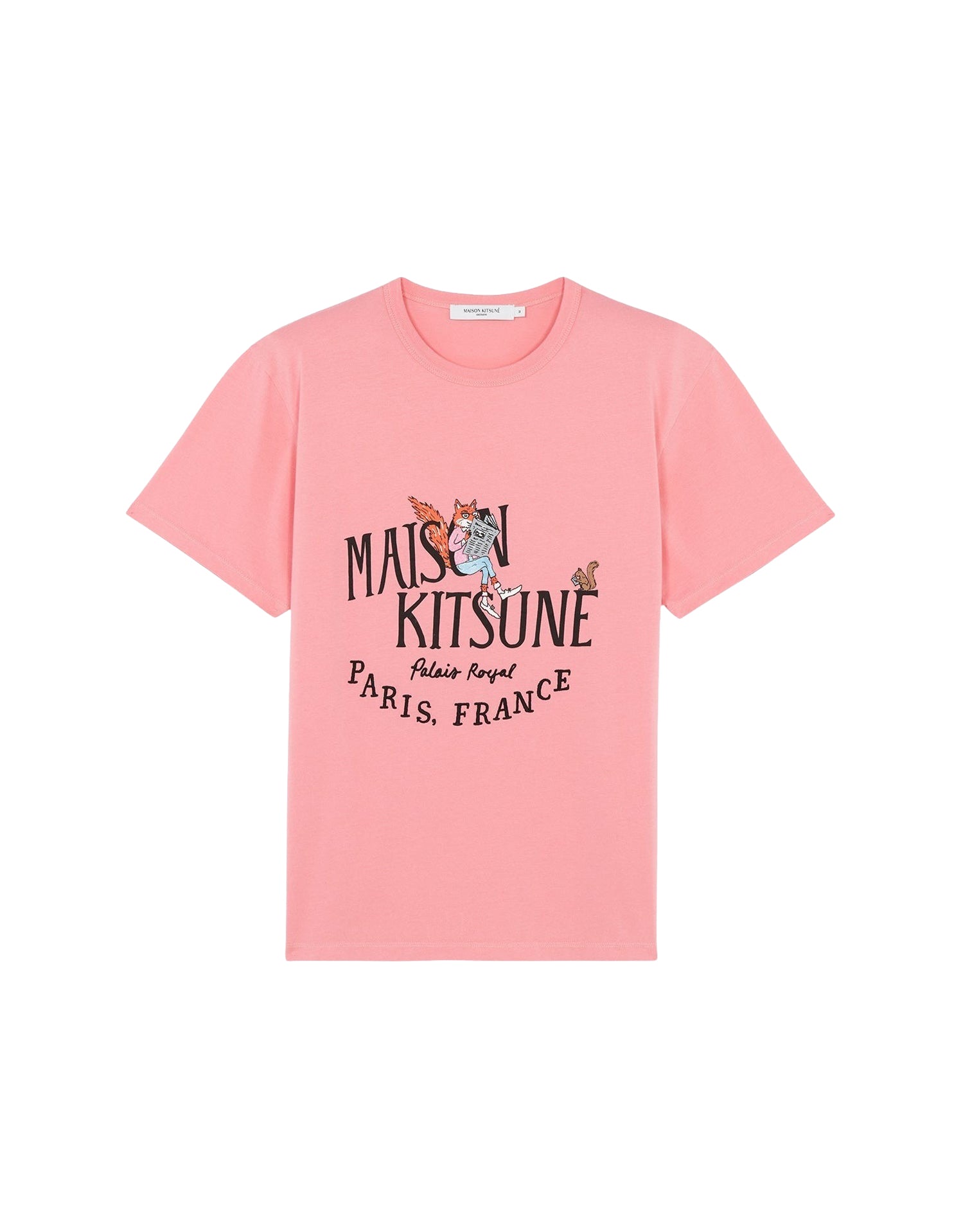 T-shirt Maison Kitsuné x Olympia Le-Tan - Bubble Gum Pink