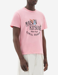 T-shirt Maison Kitsuné x Olympia Le-Tan - Bubble Gum Pink