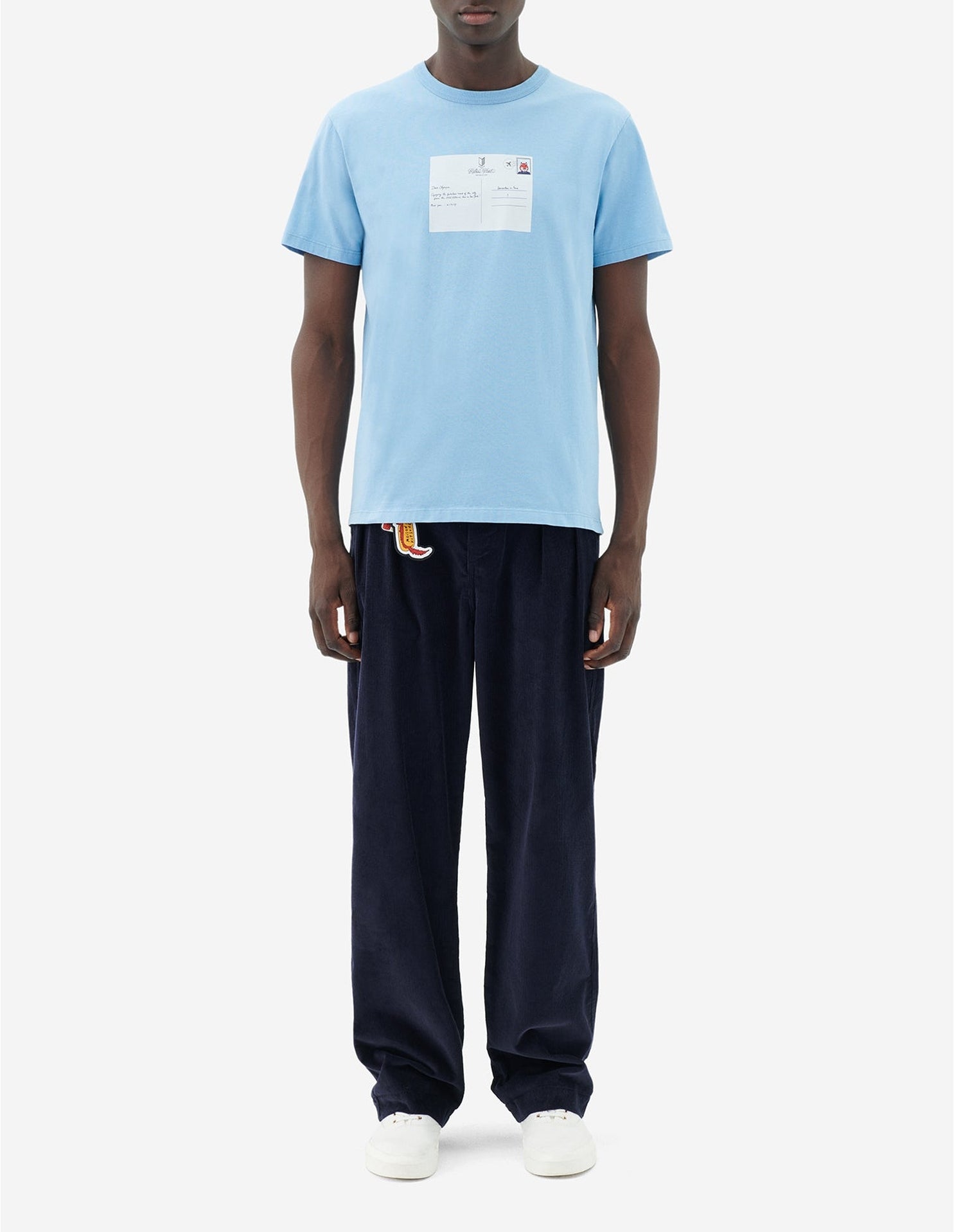 T-shirt Maison Kitsuné x Olympia Le-Tan - Baby Blue