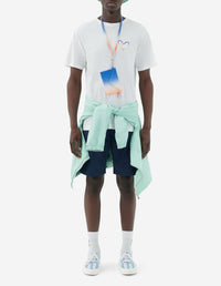 Front embroidered T-shirt - White