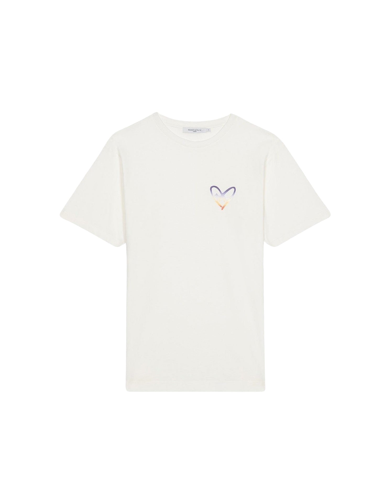 Front embroidered T-shirt - White