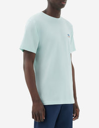 Short-sleeved T-shirt with patch - Mist Green