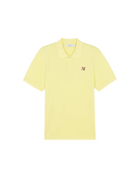 Polo à manches courtesavec écusson - Light Yellow