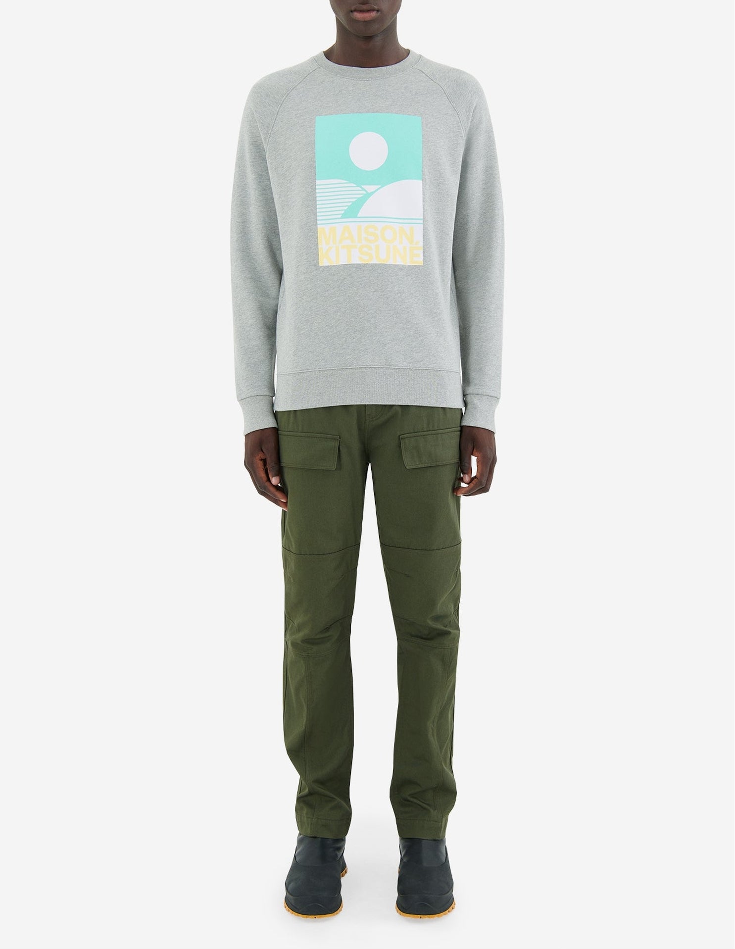 Sweatshirt Maison Kitsuné x Anthony Burill - Grey Melange