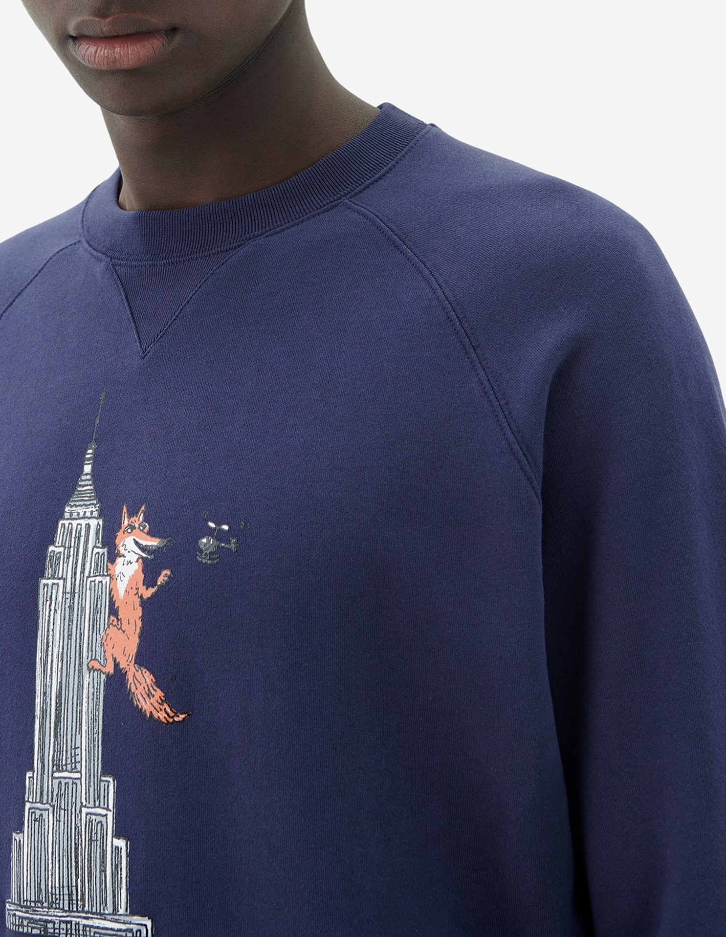 Sweatshirt Maison Kitsuné x Olympia Le-Tan - Navy Blue