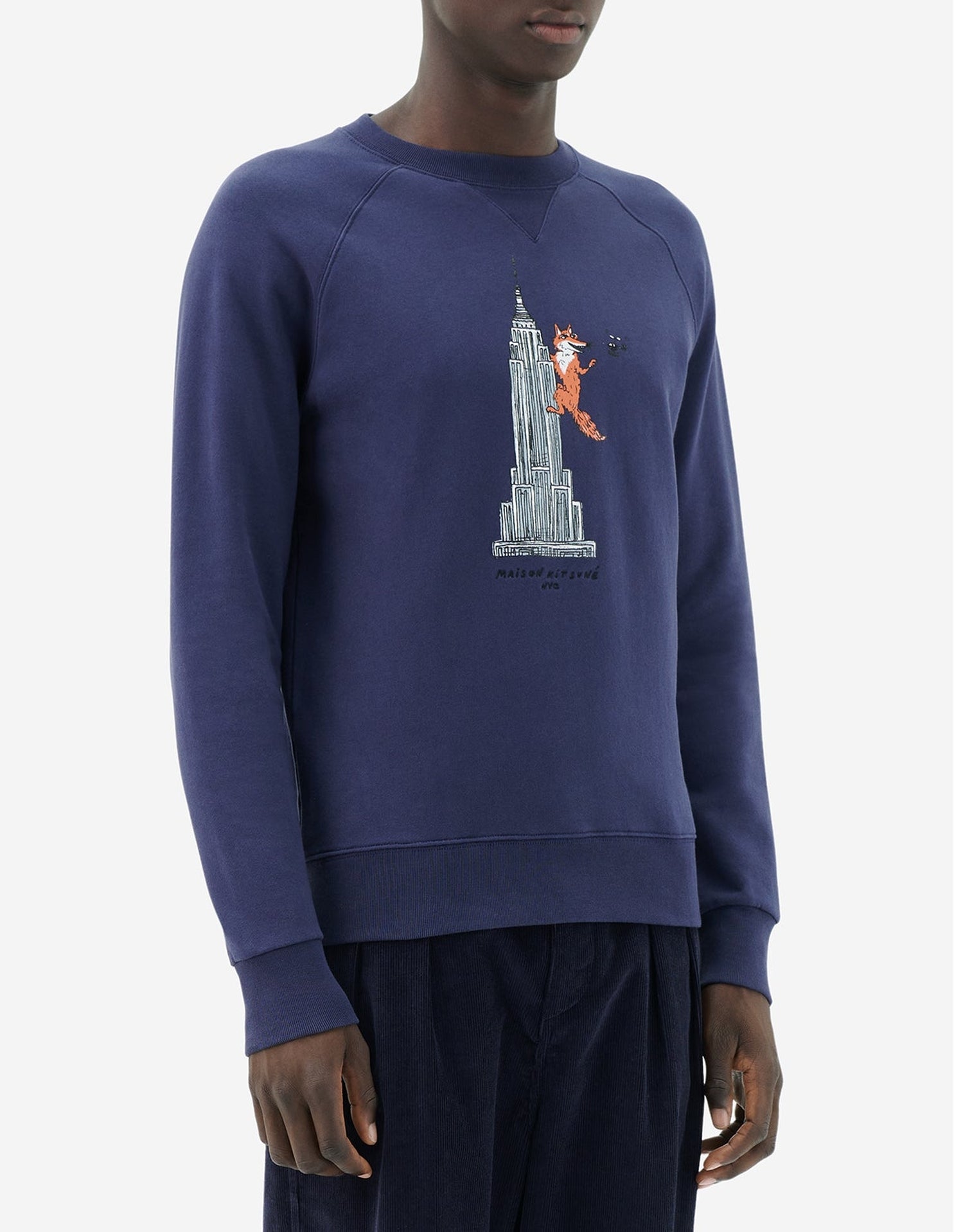 Sweatshirt Maison Kitsuné x Olympia Le-Tan - Navy Blue