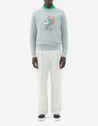 Sweatshirt Maison Kitsuné x Olympia Le-Tan - Grey Melange