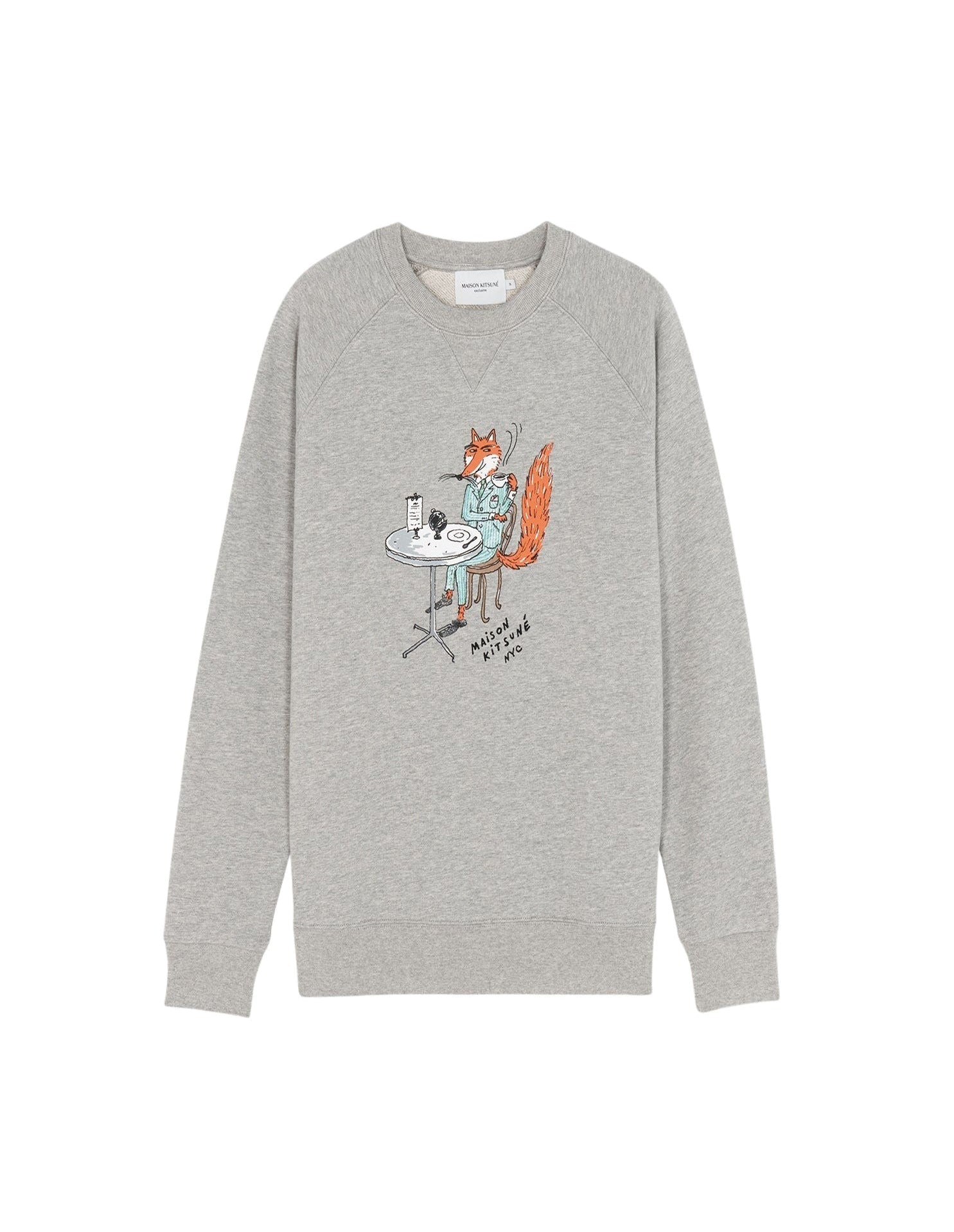 Sweatshirt Maison Kitsuné x Olympia Le-Tan - Grey Melange