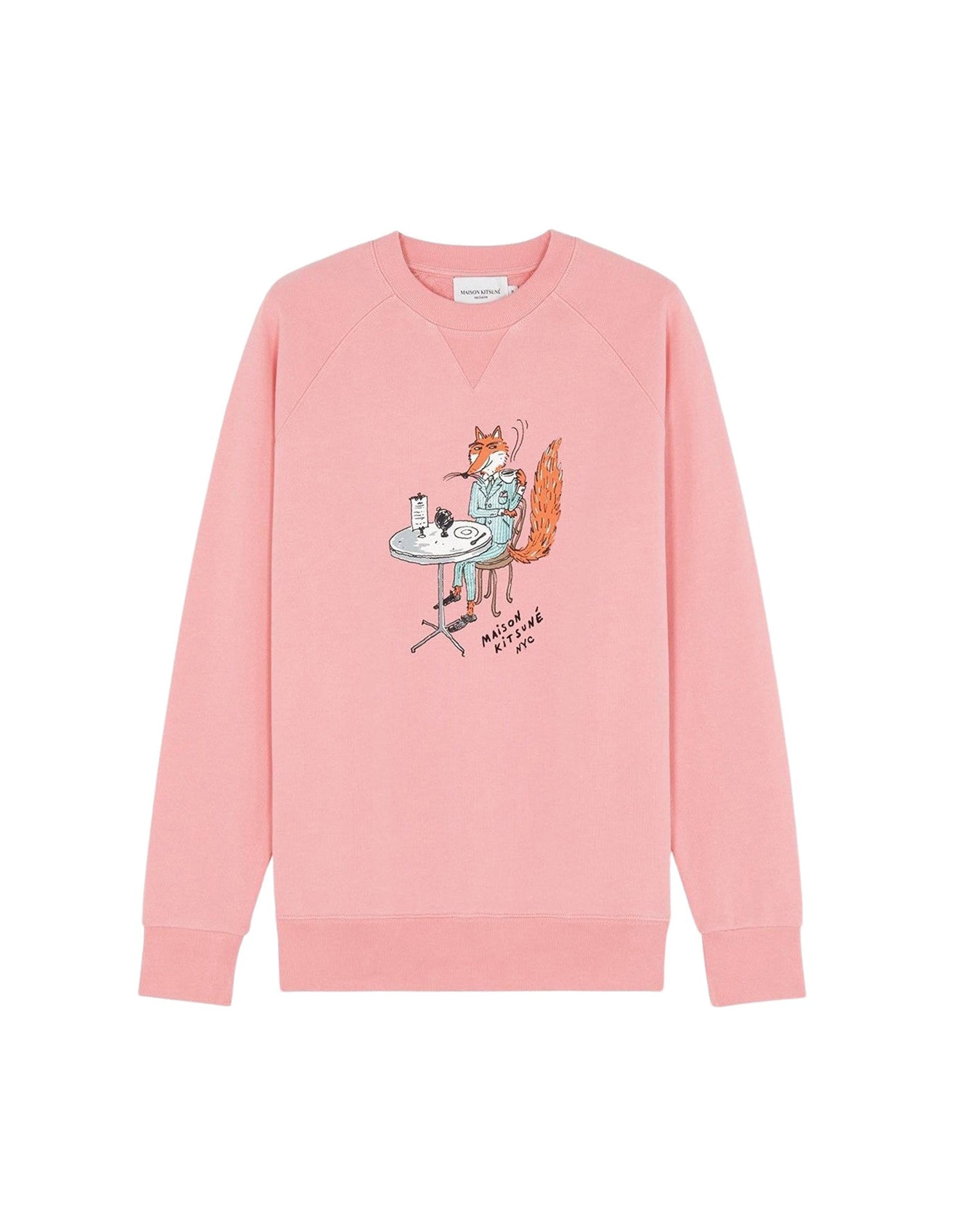 Sweatshirt Maison Kitsuné x Olympia Le-Tan - Bubble Gum Pink