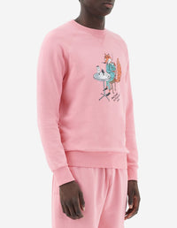 Sweatshirt Maison Kitsuné x Olympia Le-Tan - Bubble Gum Pink