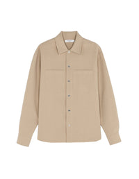 Overshirt with pockets - Sand