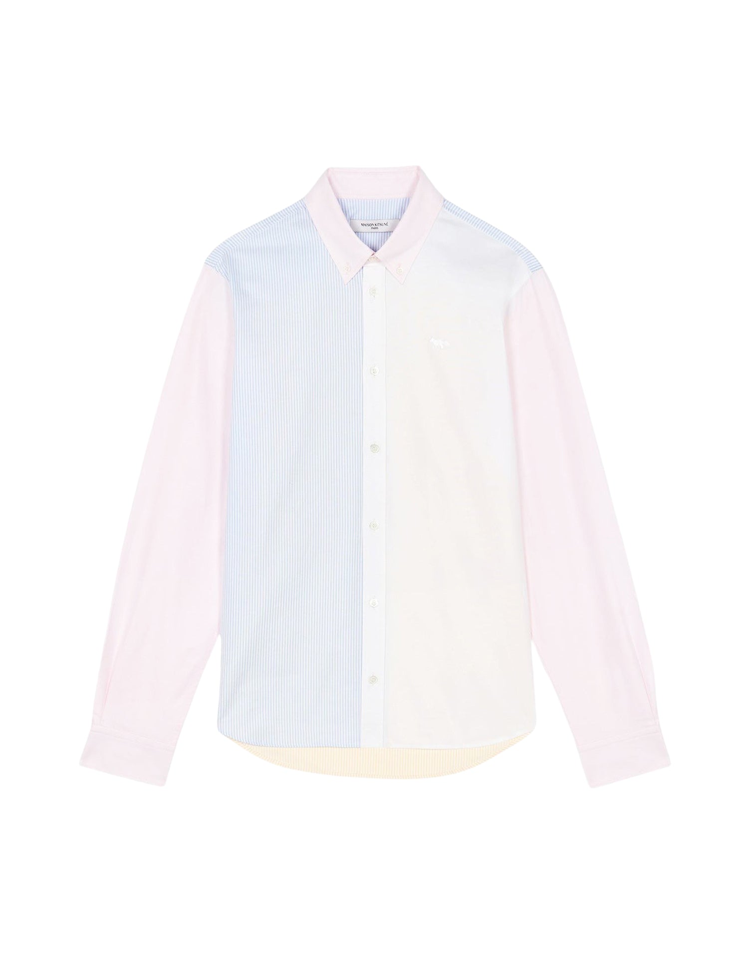 Chemise à rayures avec écusson - Color Block Stripes
