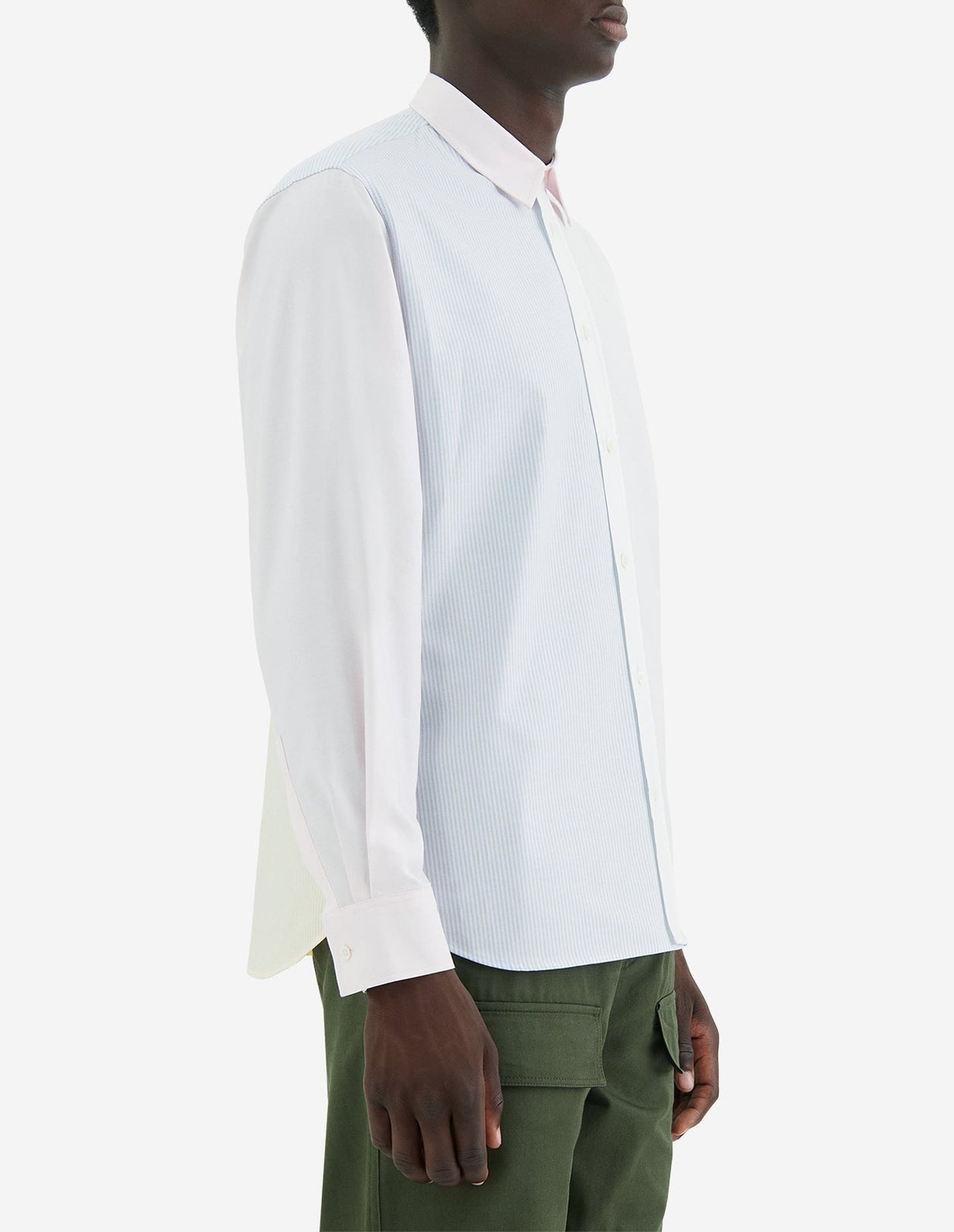 Chemise à rayures avec écusson - Color Block Stripes