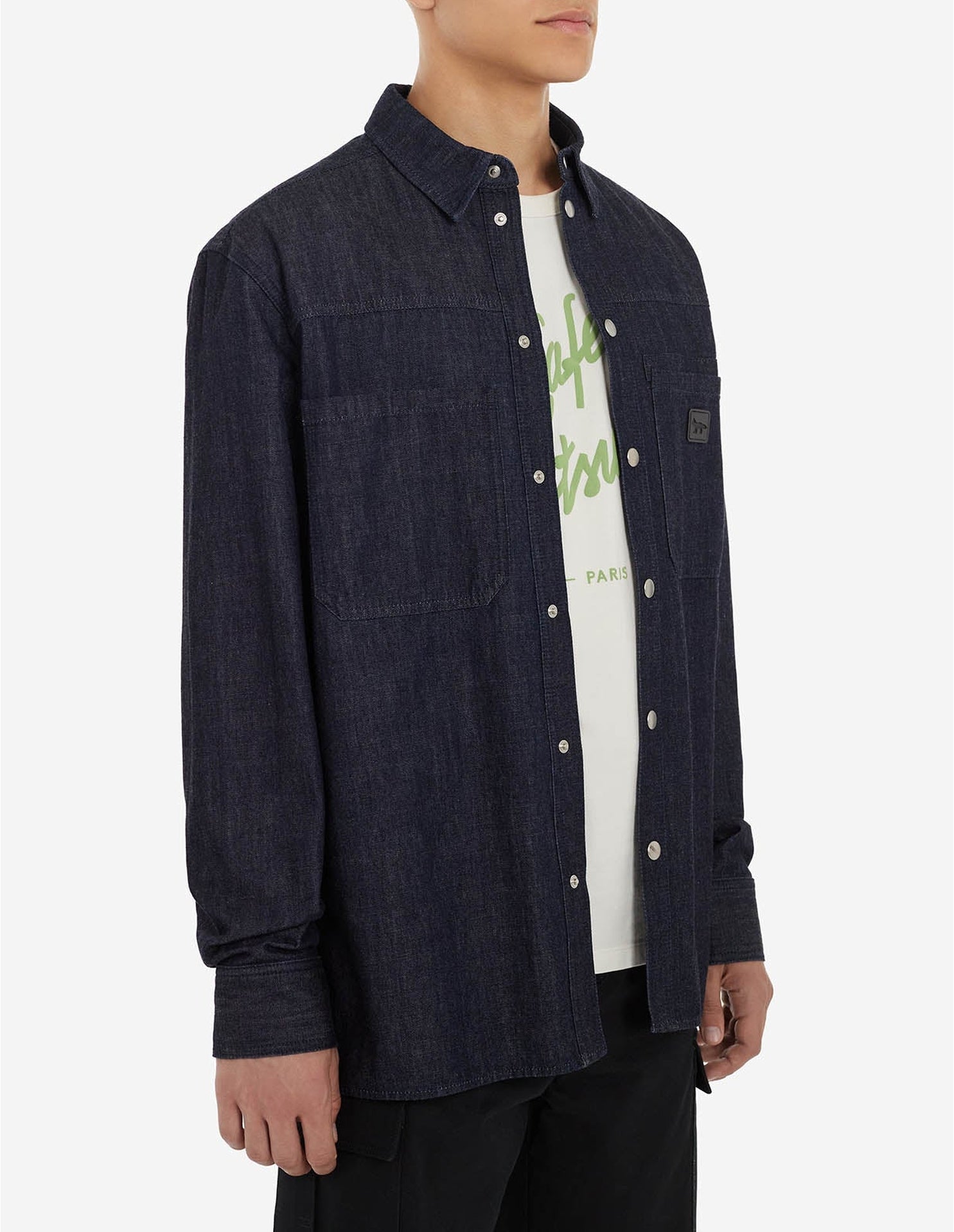 Fox Café Denim Shirt - Indigo