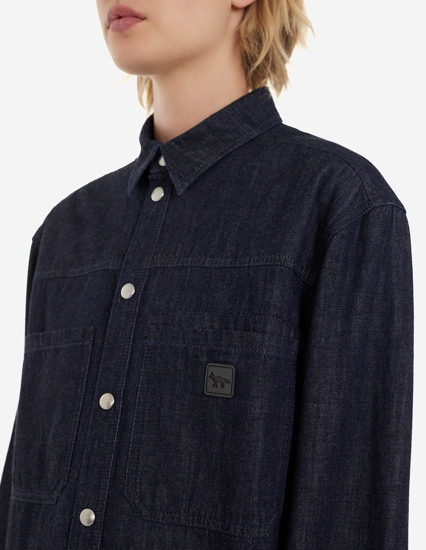 Fox Café Denim Shirt - Indigo