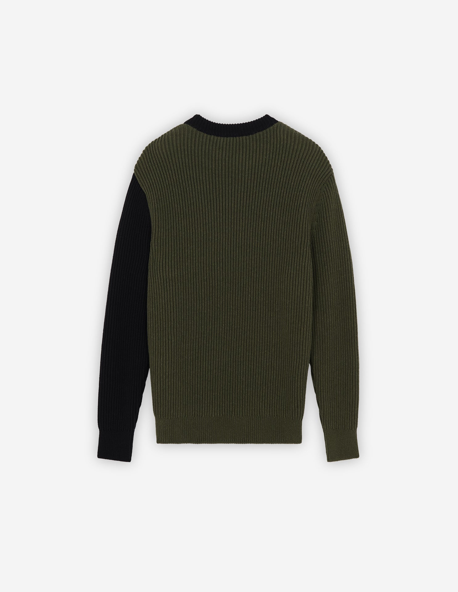 Pull à manches longues en laine - Black