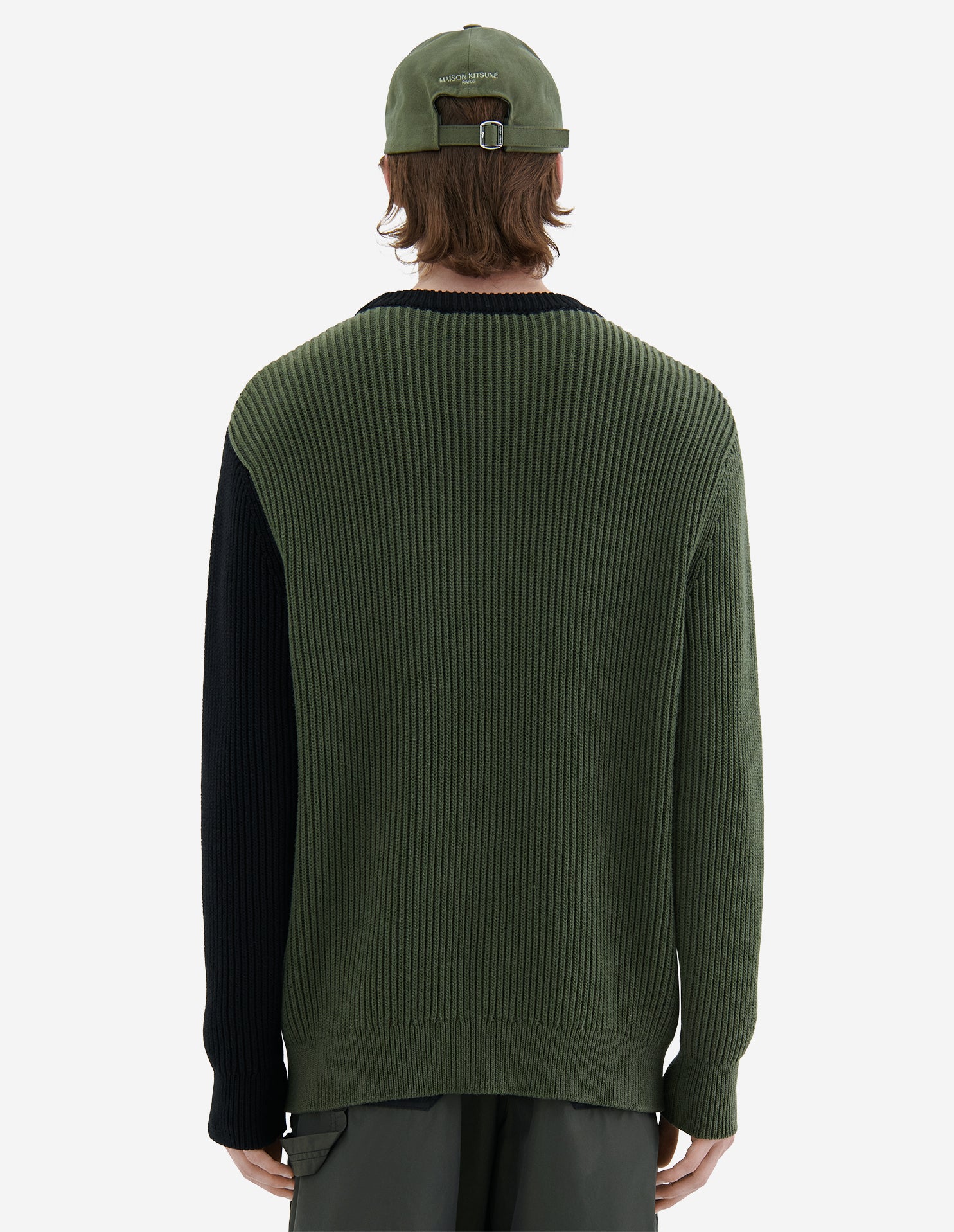 Pull à manches longues en laine - Black