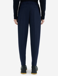 Pantalon décontracté en laine - Dark Navy