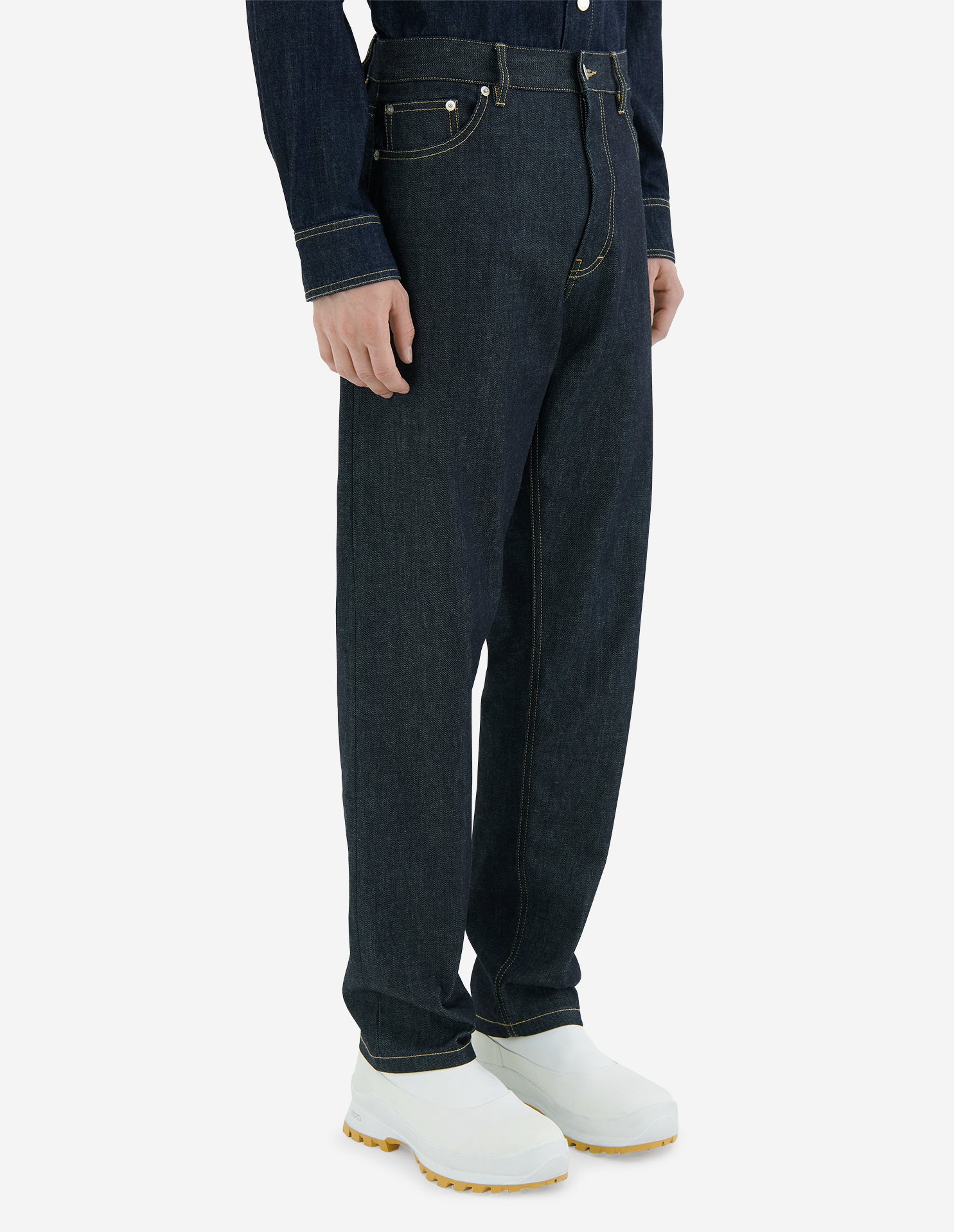 Wide-leg denim trousers - Indigo