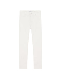 Pantalon slim 7/8 près du corps en denim - Ecru