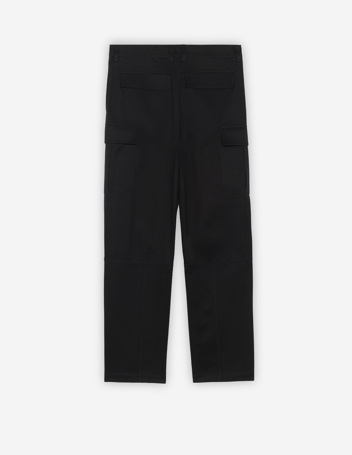 Pantalon cargo à poches avec écusson - Long Black