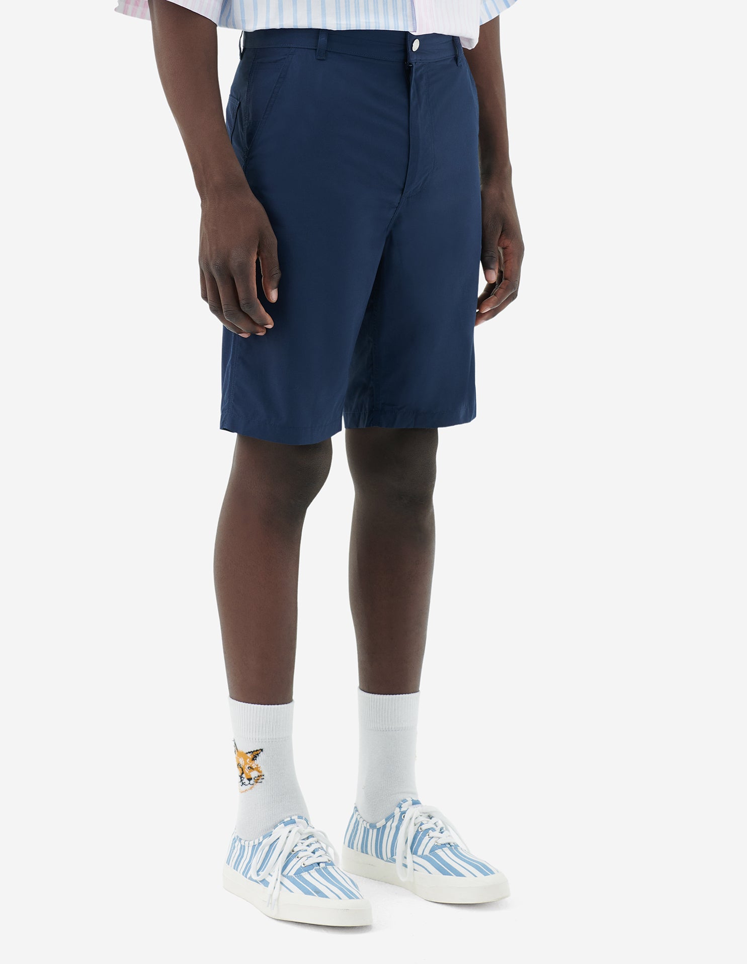 Embroidered shorts - Dark Navy