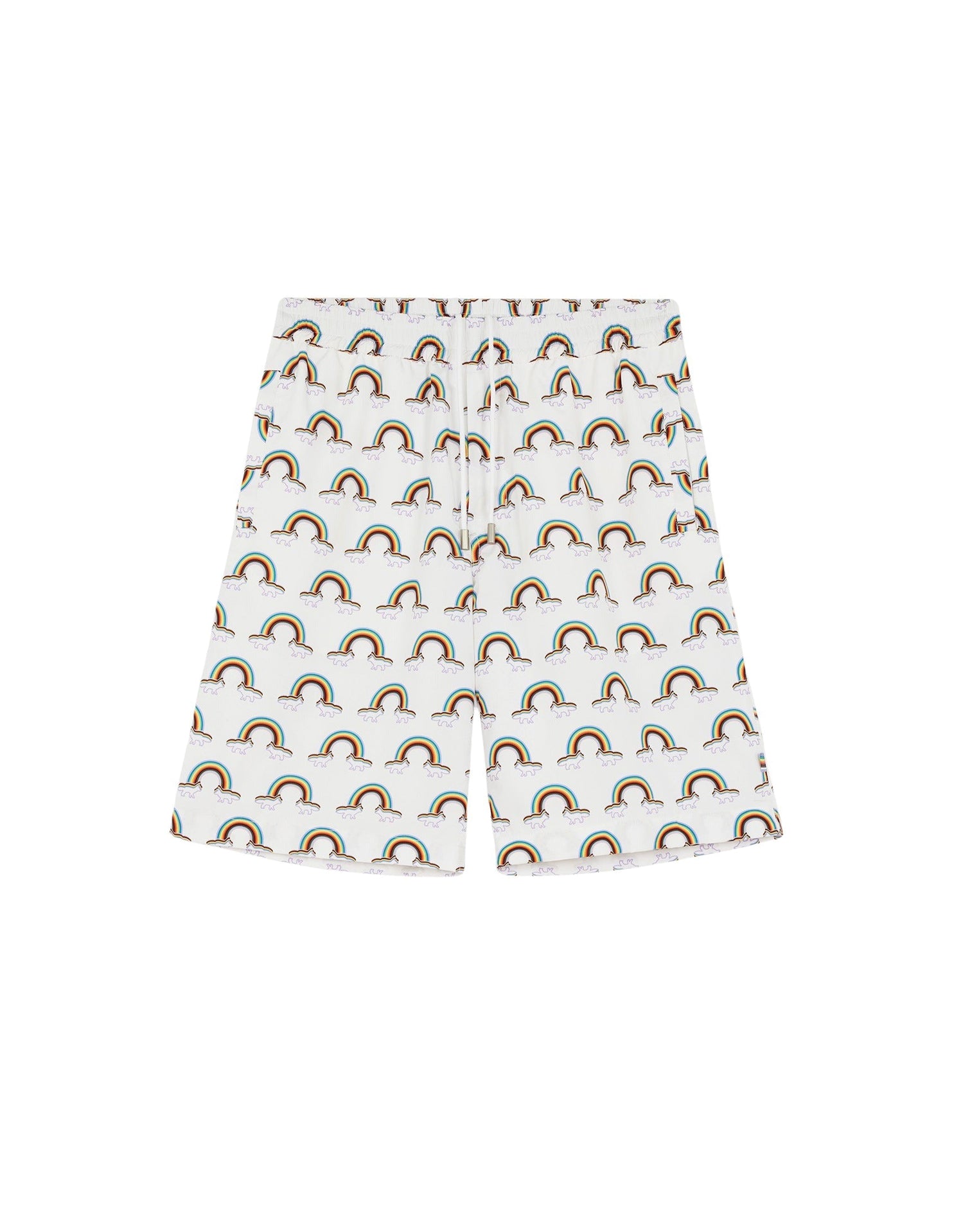 Short imprimé élastiqué à la taille - Multicolor