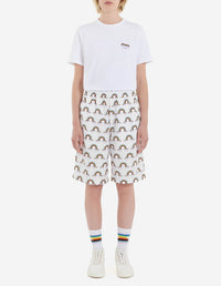 Short imprimé élastiqué à la taille - Multicolor