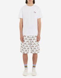 Short imprimé élastiqué à la taille - Multicolor