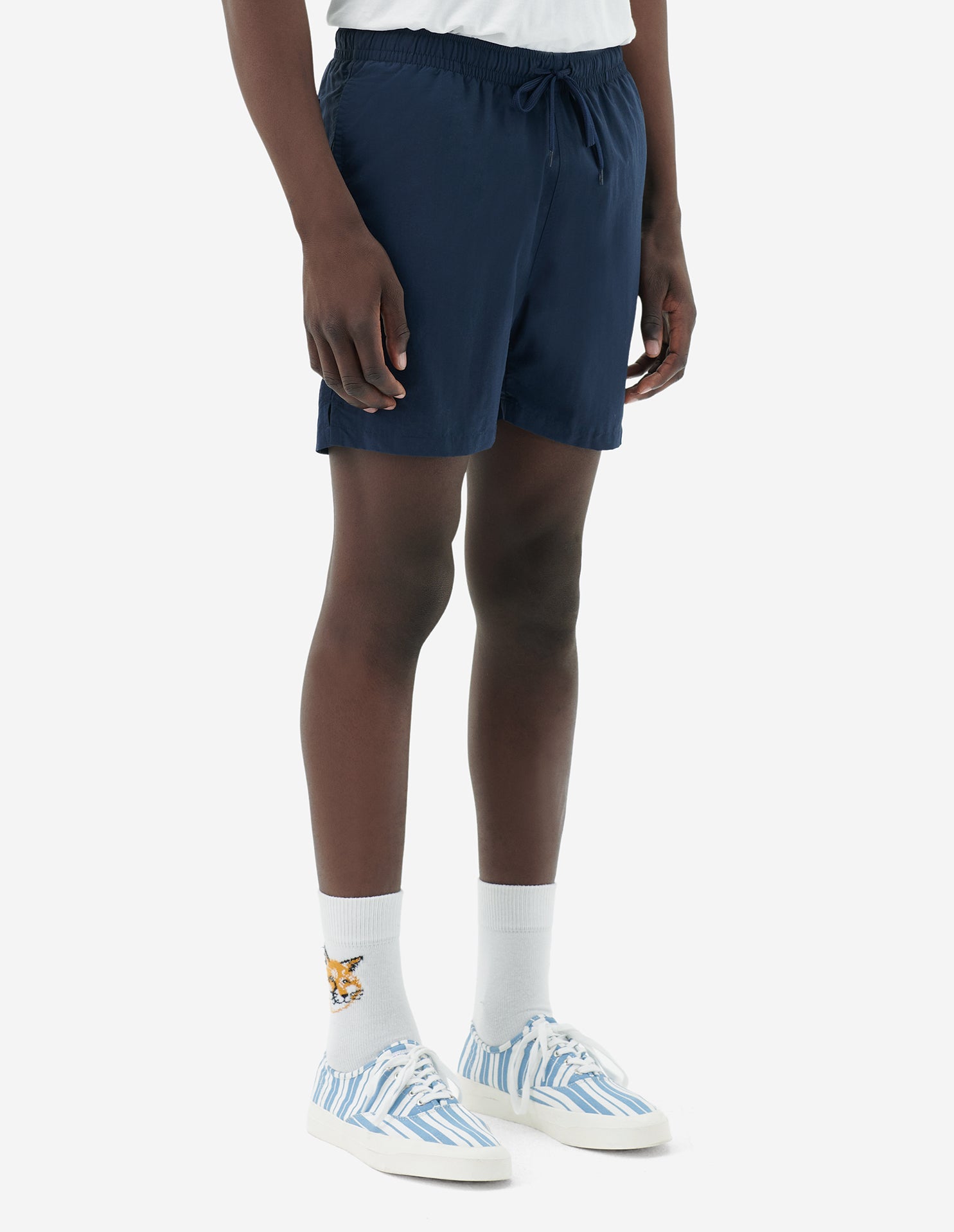 Short de bain brodé à l'arrière - Dark Navy