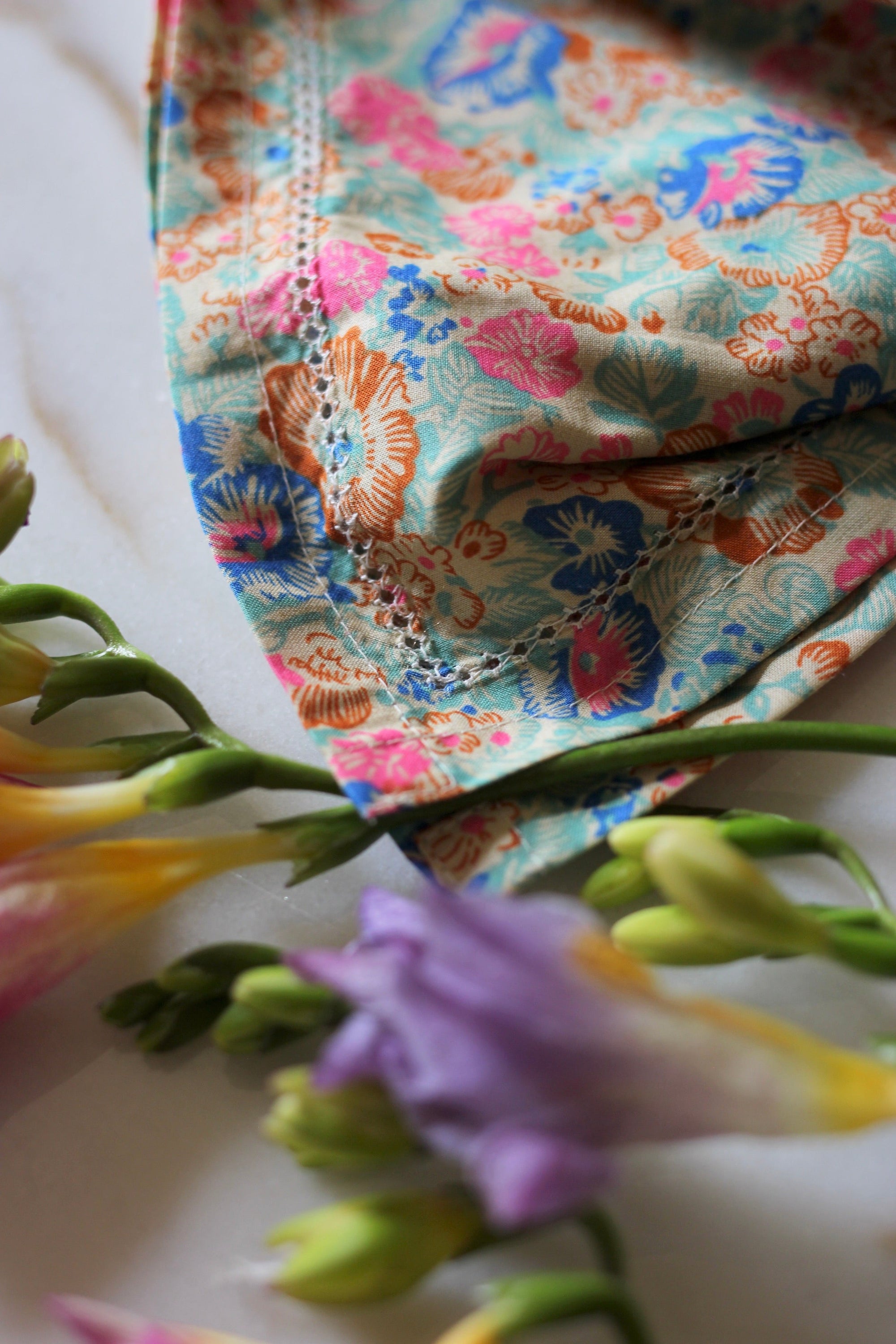 Foulard Bonjour - Bleu