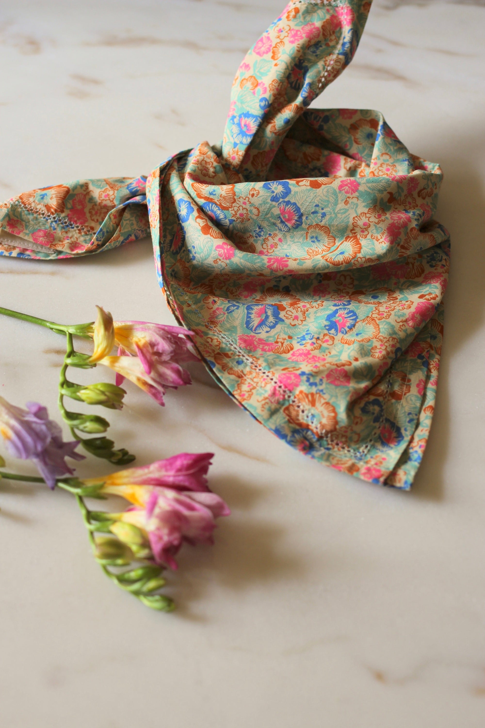 Foulard Bonjour - Bleu
