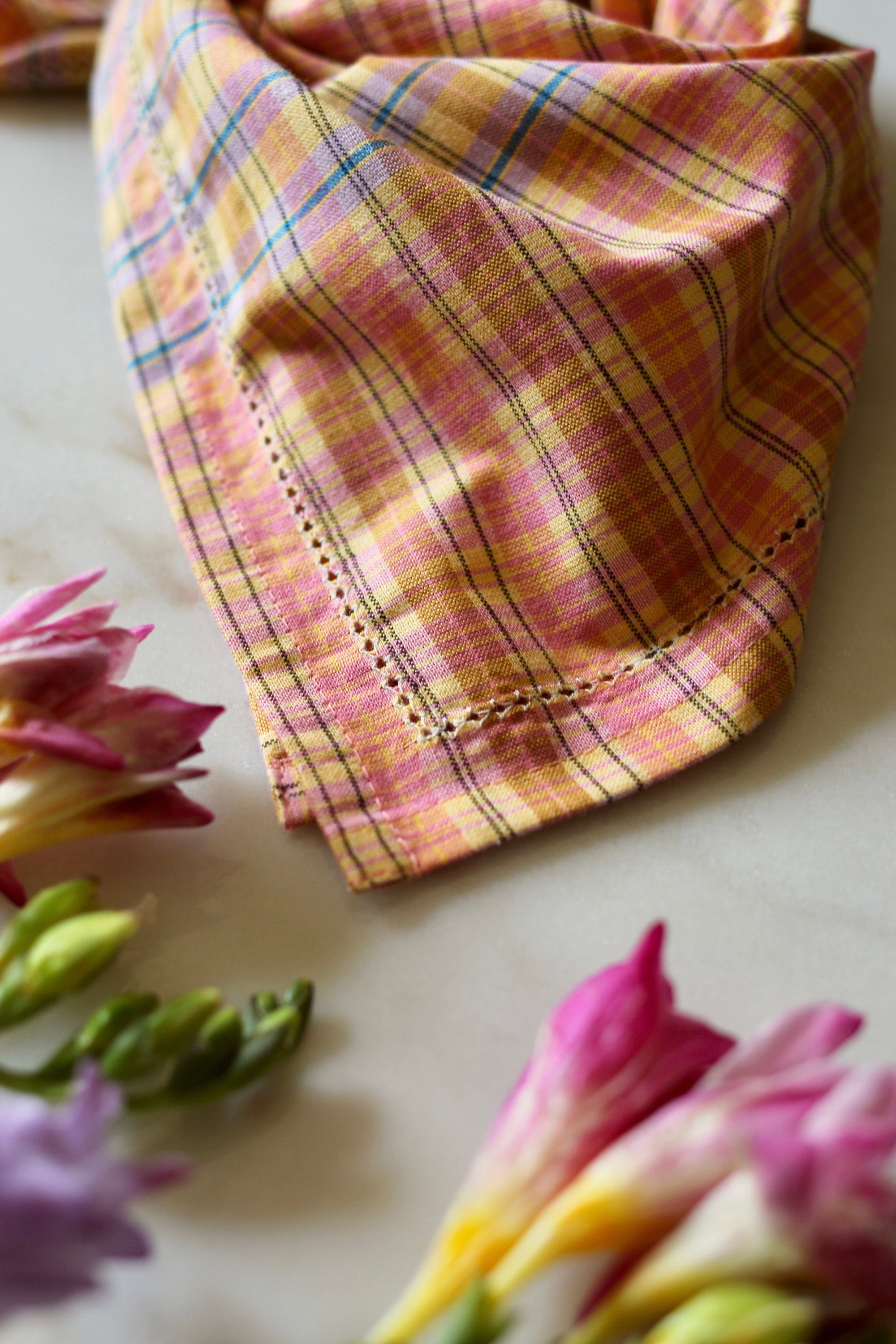 Foulard Bonjour - Rose