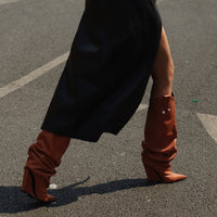 Arizona 100 leather boots - Fauve & Camel