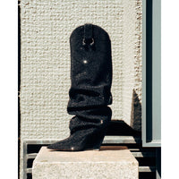 Arizona 100 leather boots - Black crystal