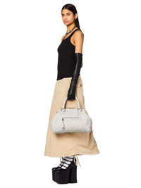 PAS INFO   Sac The Stam en cuir matelassé - Cloud White