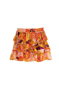 Jungle Panther short skirt - Orange