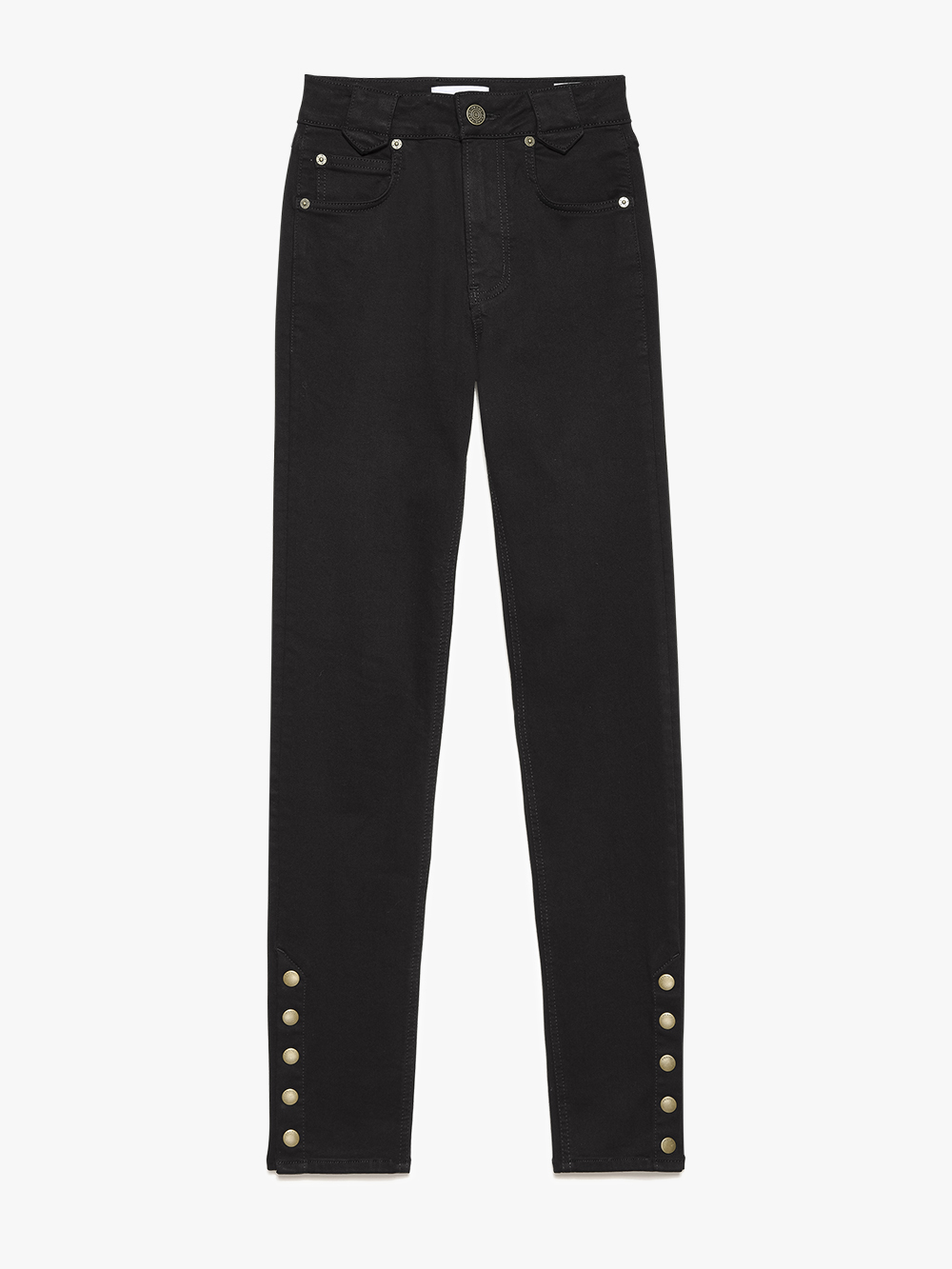 THE SNAPPED DENIM LEGGINGBLACK