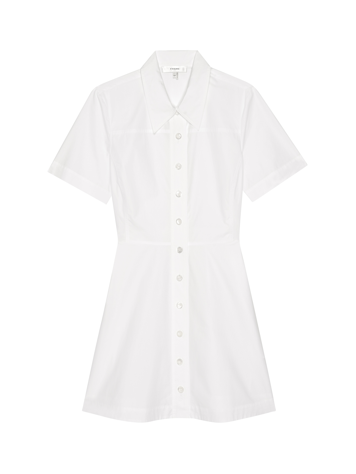 THE FLARE MINI DRESSWHITE