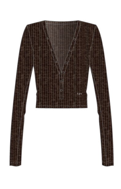 THE MESH TRIM RIB HENLEYCOFFEE