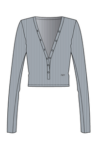 THE MESH TRIM RIB HENLEYGREY BLUE