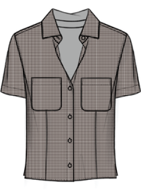THE CHECK SEASIDE SHIRTCOFFEE MULTI