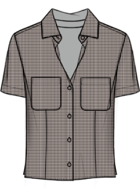 THE CHECK SEASIDE SHIRTCOFFEE MULTI