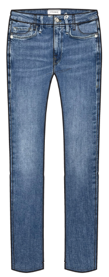 LE HIGH STRAIGHT LONGDAPHNE BLUE