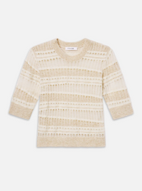 THE S/S STITCH MIX CREWCREAM MULTI
