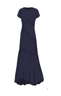 THE GATHERED DRESSNAVY