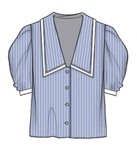 THE STRIPE SAILOR BLOUSEOXFORD BLUE MULTI