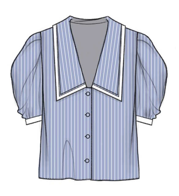 THE STRIPE SAILOR BLOUSEOXFORD BLUE MULTI