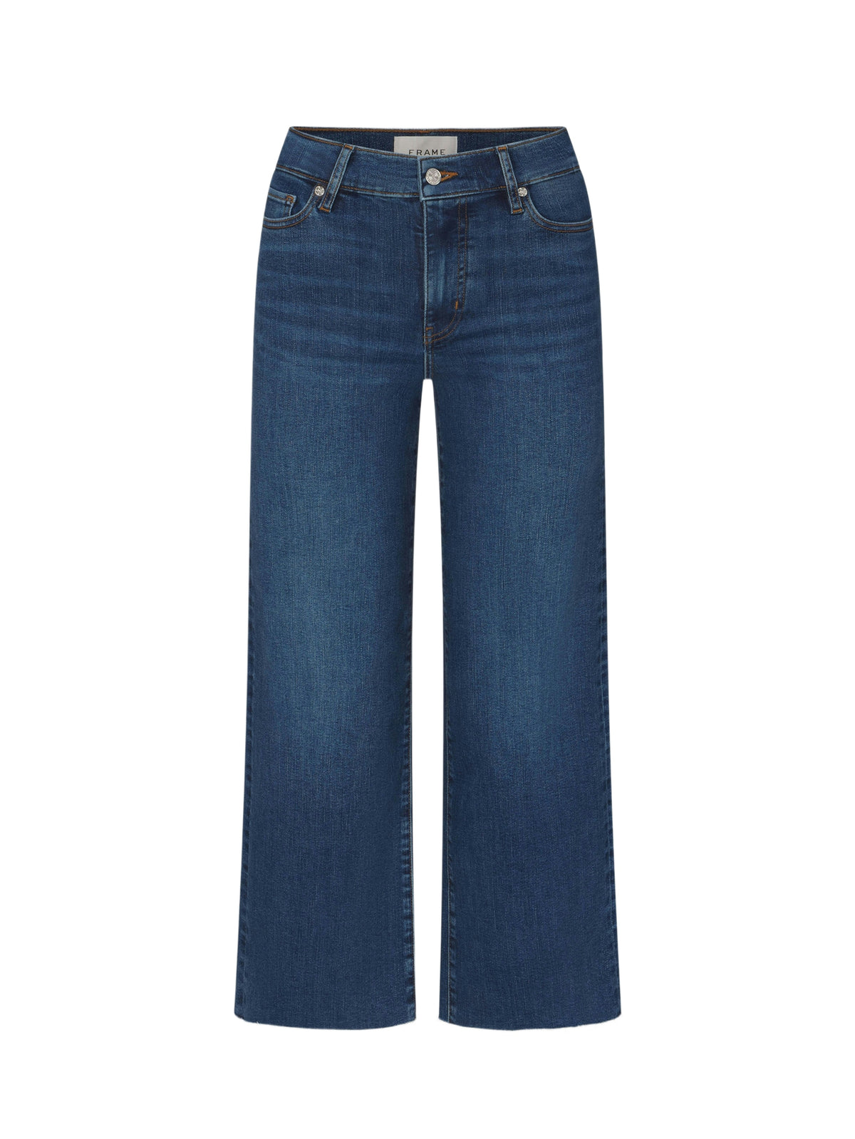 Pantalon Slim Palazzo Crop en denim - Elixir Raw After