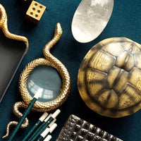 Bougie tortue en porcelaine - Brown